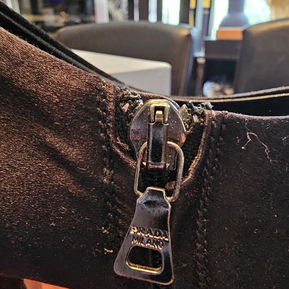 Prada satin booties. Like new. Comes with box - Picture 7 of 12